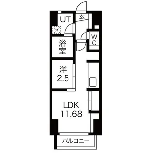 AREX丸の内II【10階】の間取り