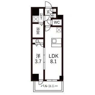 メイクスデザイン名駅南【5階】の間取り
