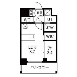 メイクス岩塚EAST【202号室】の間取り