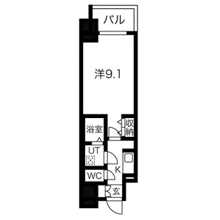 ファステート葵桜通リブレ【10階】の間取り