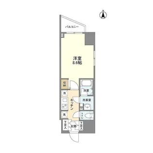 エルスタンザ徳川【8階】の間取り