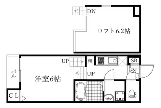 HUMMING LIFE栄生【2階】の間取り