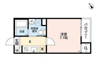 エスポワール露橋(エスポワールツユハシ)【2階】の間取り