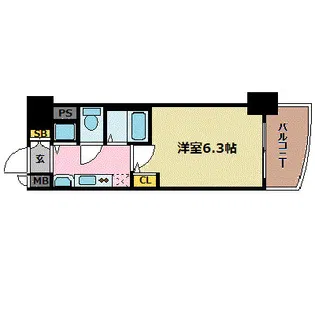 プレサンス金山グリーンパークス【12階】の間取り