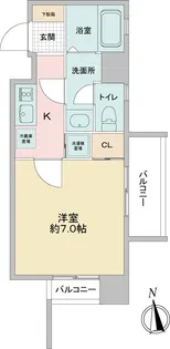 リエス鶴舞EAST TOWER【0401号室】の間取り