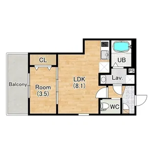 ジーメゾン名古屋中川グレイス【0301号室】の間取り