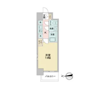 S-RESIDENCE志賀本通【5階】の間取り