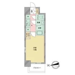 S-RESIDENCE志賀本通【2階】の間取り