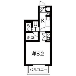 シティライフ今池【7階】の間取り
