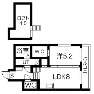 シャルマン・サリ 十番町【102【通常プラン】号室】の間取り