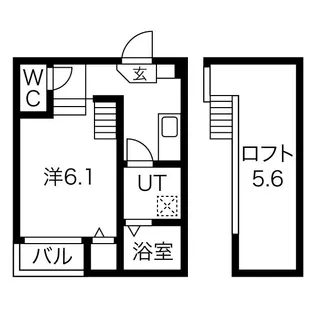 Gloria栄生【101【プラン1】号室】の間取り
