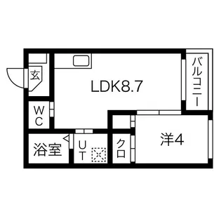 コンフォート【101【プラン2】号室】の間取り