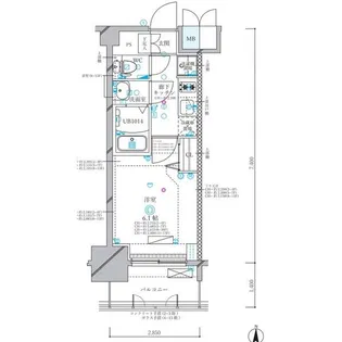 ディアレイシャス名古屋浄心II【4階】の間取り