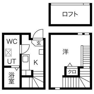 オーフォレスト【105【プラン1】号室】の間取り