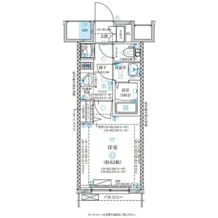 ディアレイシャス名古屋太閤通II【4階】の間取り