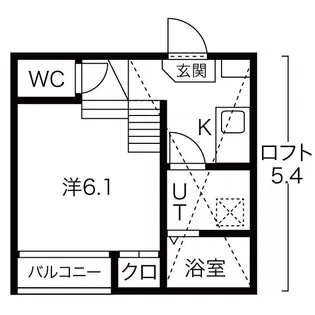 サイプレスト松原町【101【プラン1】号室】の間取り