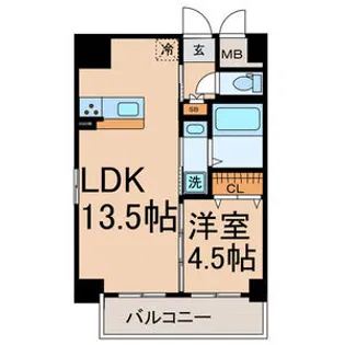 axis.LS【4階】の間取り