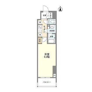 エルスタンザ徳川【6階】の間取り