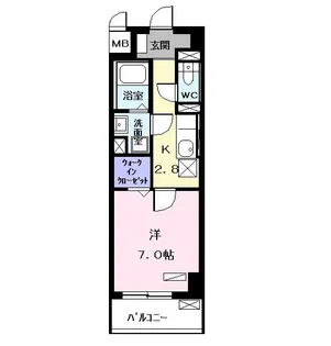 カランコエ川並【5階】の間取り