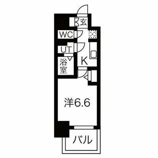 メイクス名駅南II【2階】の間取り