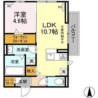 ウイングSⅥ【2階】の間取り