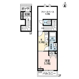 リヴェール【2階】の間取り