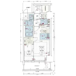 エステムコート名古屋新栄IIアリーナ【0号室】の間取り