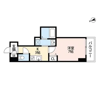 PONTE ALTO新栄【7階】の間取り