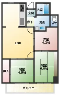 美幸マンション【2階】の間取り