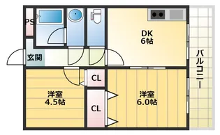 ステラマリス伸和【1階】の間取り