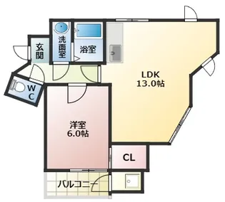 アングルミヨシ【2階】の間取り