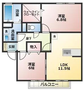 スプランデュール A棟【1階】の間取り