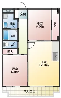 グレイス小山 A【1階】の間取り