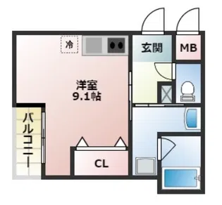 ステラウッド春日丘【2階】の間取り