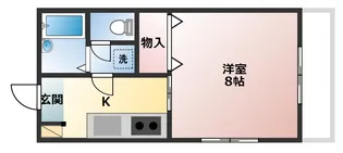 ウッドファイブI【1階】の間取り