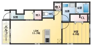 エレガンテ・フィオーレ【1階】の間取り