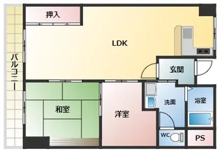 美幸マンション【2階】の間取り