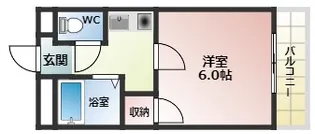 ストゥーディオ春日丘【4階】の間取り