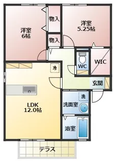 ペルルコートI【2階】の間取り