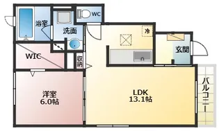 ヴィラフラン【1階】の間取り