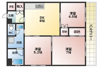 ハイデンス小山【5階】の間取り