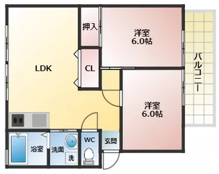 ライゼックス藤ヶ丘【2階】の間取り