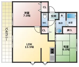 グレイスパル【2階】の間取り