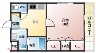 ボワリジェールOKA【4階】の間取り