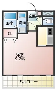 ステラウッド道明寺Ⅱ【1階】の間取り
