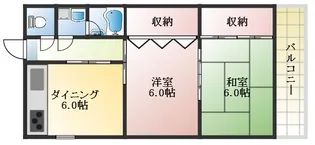 ルビナスマンション【3階】の間取り