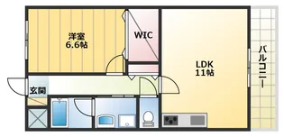 メルヴェーユ藤井寺【2階】の間取り