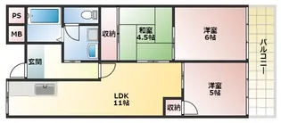 コートSU【4階】の間取り