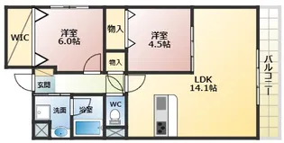 メルヴェーユ藤井寺【2階】の間取り
