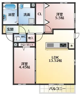 ケイズコート【2階】の間取り